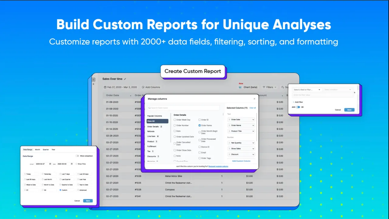  Tracking seasonal sales or analyzing customer behavior with Report Pundit's advanced customization